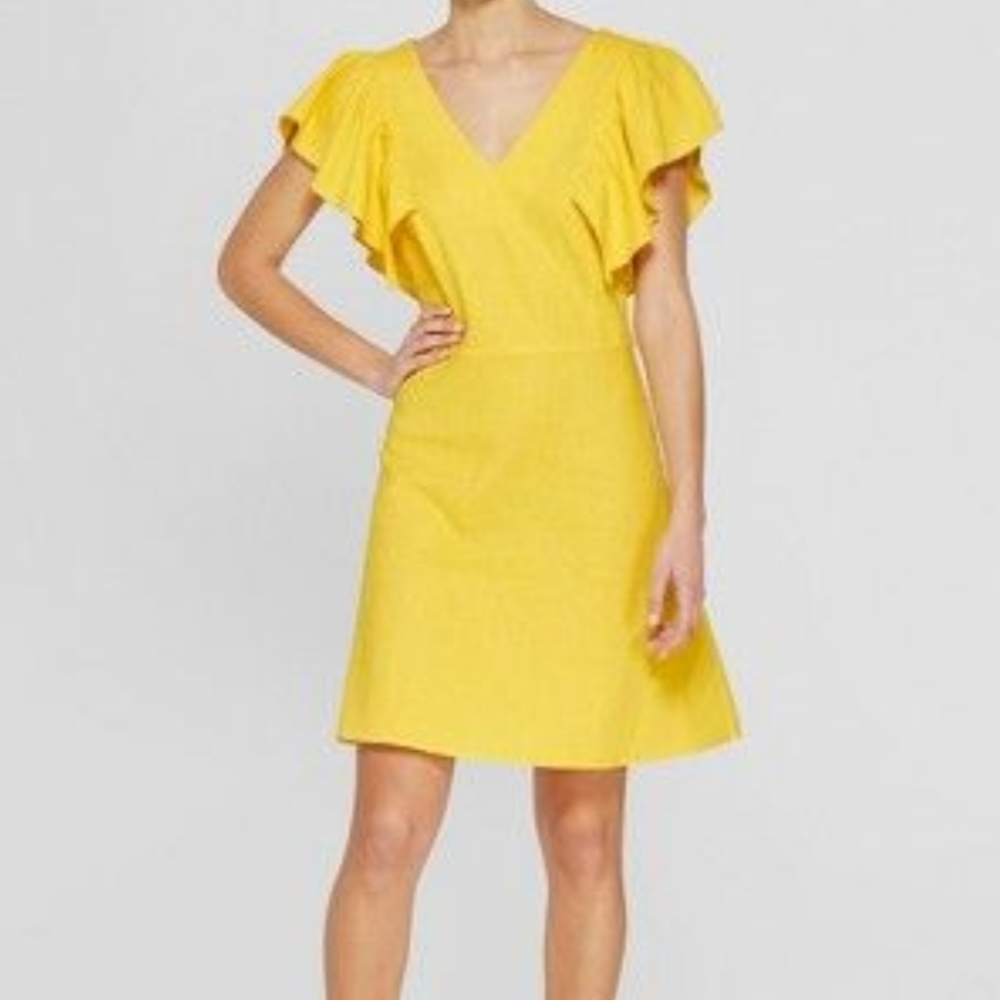 Canary Yellow Skater Dress - A New Day